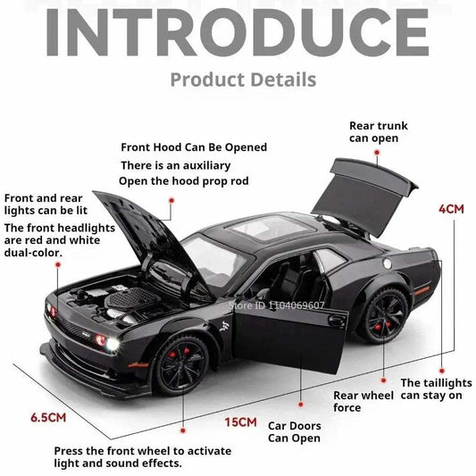 Diecast Car Scale 132 Hellcat Tomahawk With Sound And Lights - ToylandEU