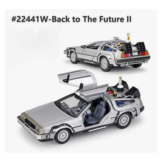 Diecast DeLorean DMC12 Model Car One Twenty Four Time Machine - ToylandEU