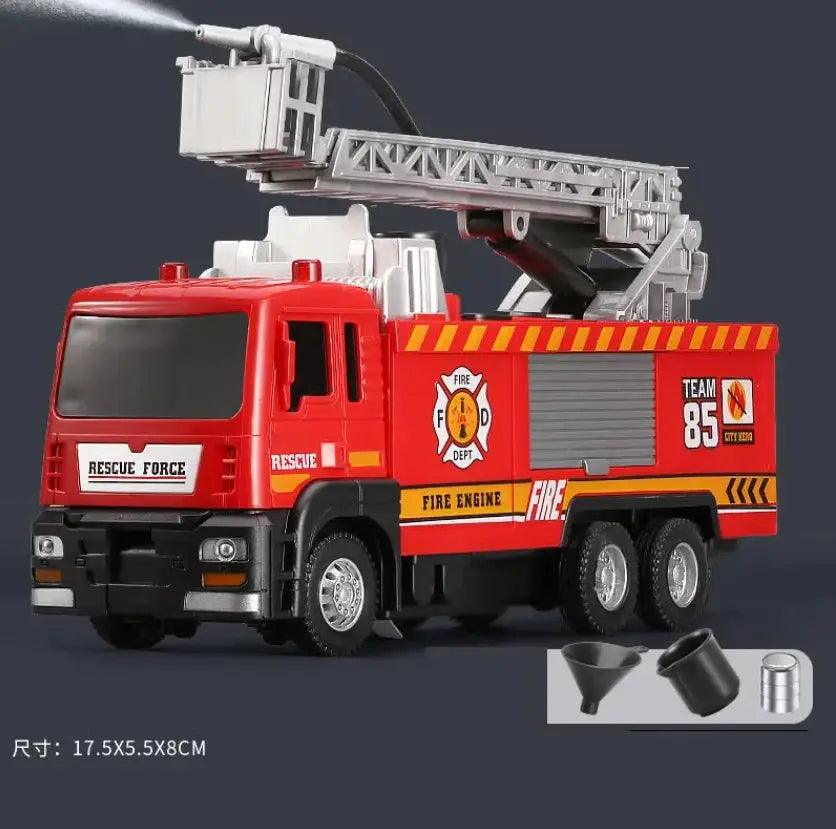Diecast Fire Truck Toy With Lights And Water Spray - ToylandEU™