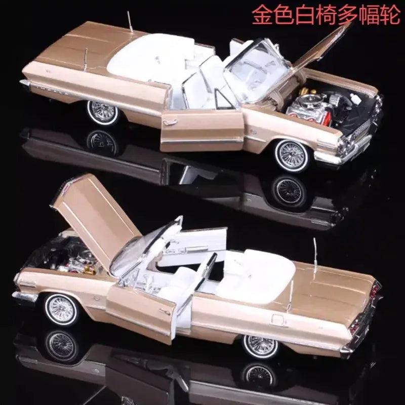 1963 Impala Roadster Diecast Model 1 24 Alloy Display - ToylandEU™