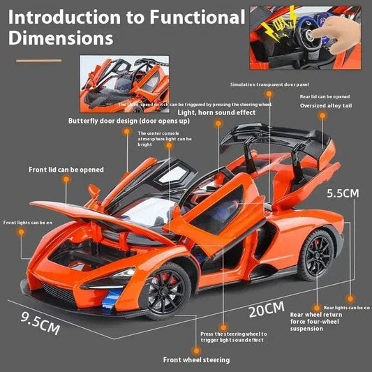 Diecast Model Car 1:24 Alloy McLaren Senna For Boys - ToylandEU