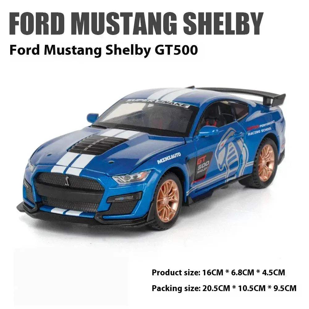 Diecast Model Car Mustang Viper GT500 Alloy 1 To 32 Scale For Collectors - ToylandEU