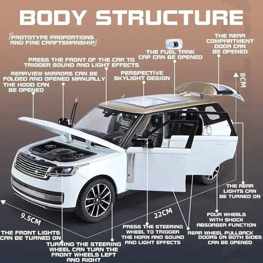 Diecast Model Car Off Road Alloy With Sound And Light For Kids - ToylandEU