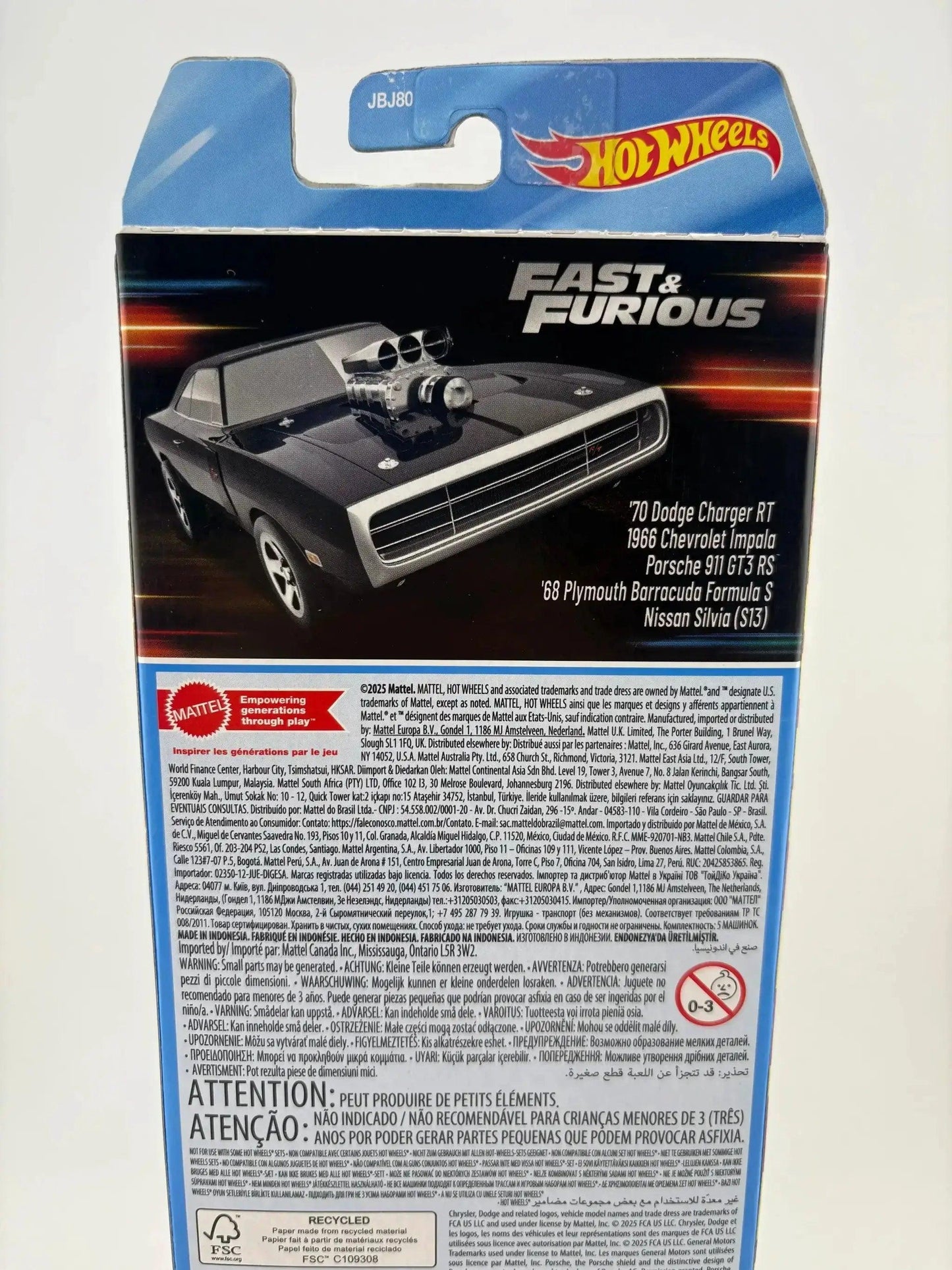 Hot Wheels Fast And Furious 5 Car Set 2025 Release - ToylandEU™