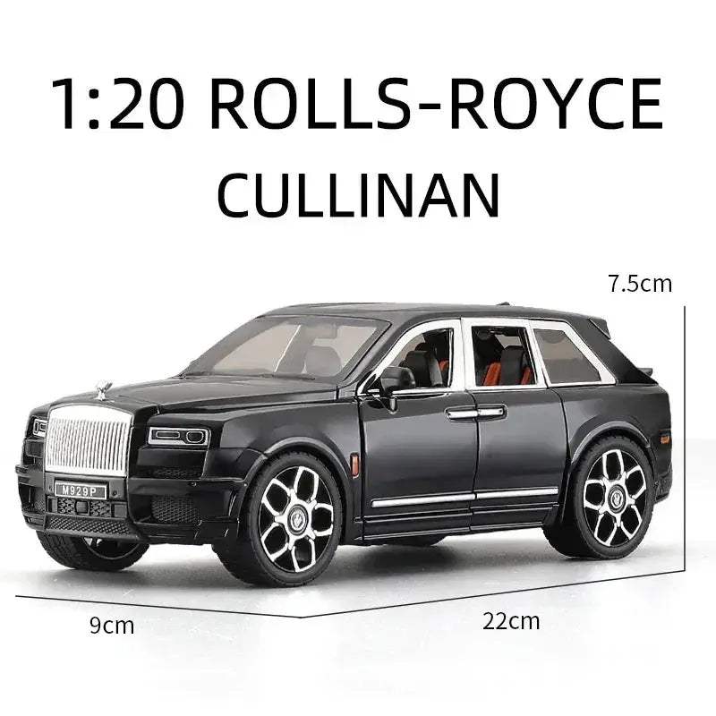 Diecast Rolls Royce Cullinan Mansory Model Car with Sound and Light Gift - ToylandEU