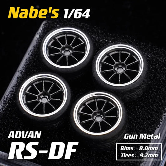 Diecast Wheels Rubber Tires For 1 64 Scale Cars JDM - ToylandEU