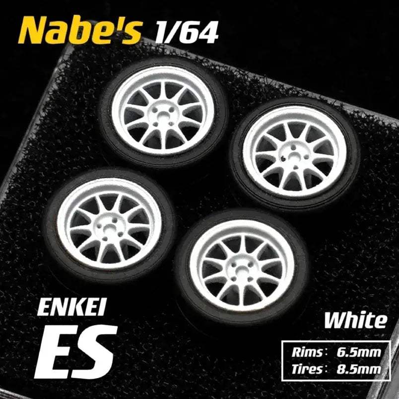 Diecast Wheels Rubber Tires For 1 64 Scale Cars JDM - ToylandEU
