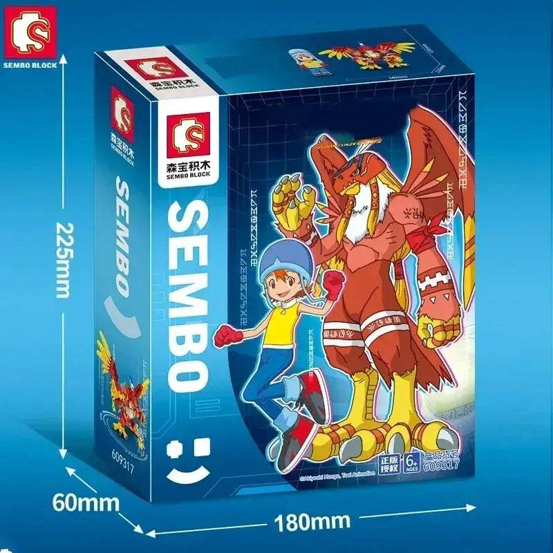 Digimon Adventure Lego Compatible Block Figures Garudamon Greymon Set - ToylandEU