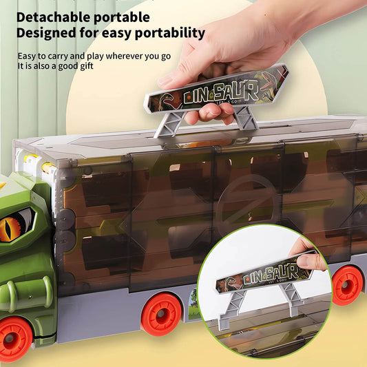 Dino Ejection Rail Transporter Truck Set - Ideal Gift for Kids 3-10 - ToylandEU