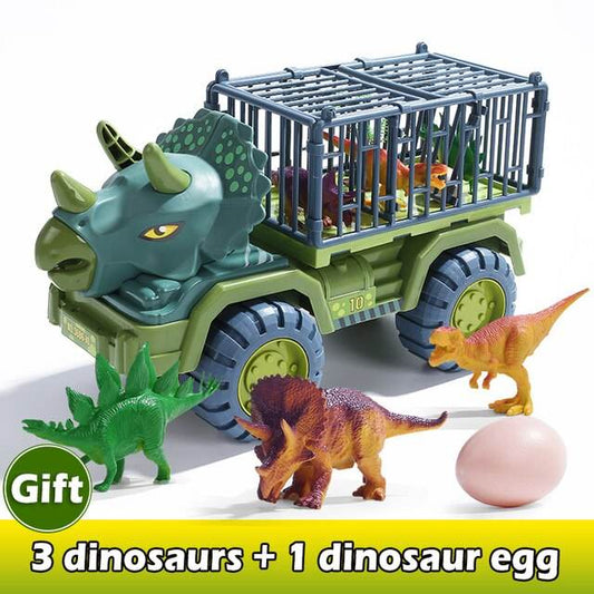 Dinosaur Adventure Truck Set with Inertia Vehicle & Free Dino Gift - ToylandEU