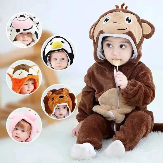 Dinosaur Kigurumi Baby Onesie Pajamas With Hooded Cozy Warmth - ToylandEU
