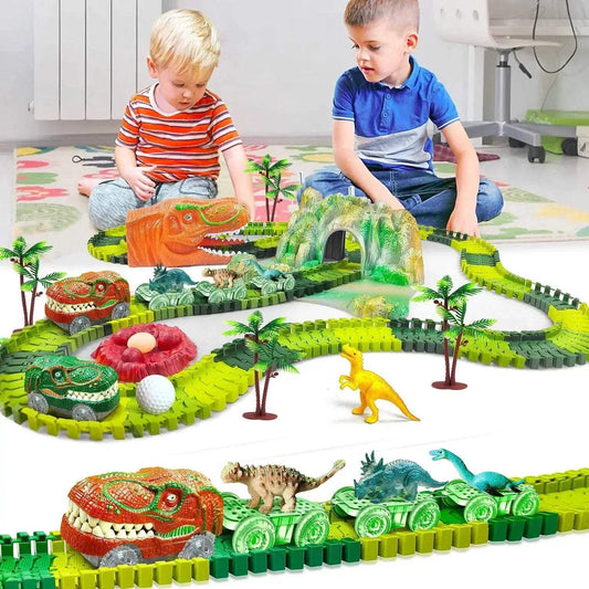 Dinosaur Train Toys Flexible Track Race Car Playset - ToylandEU™