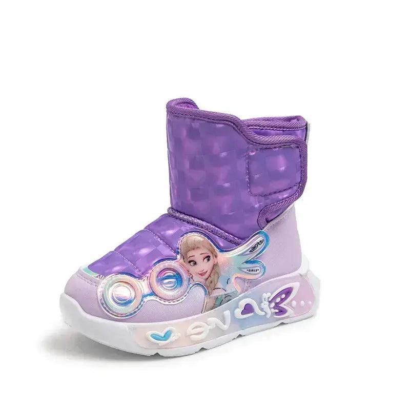Disney Frozen Elsa Kids Snow Boots Waterproof Non Slip - ToylandEU™