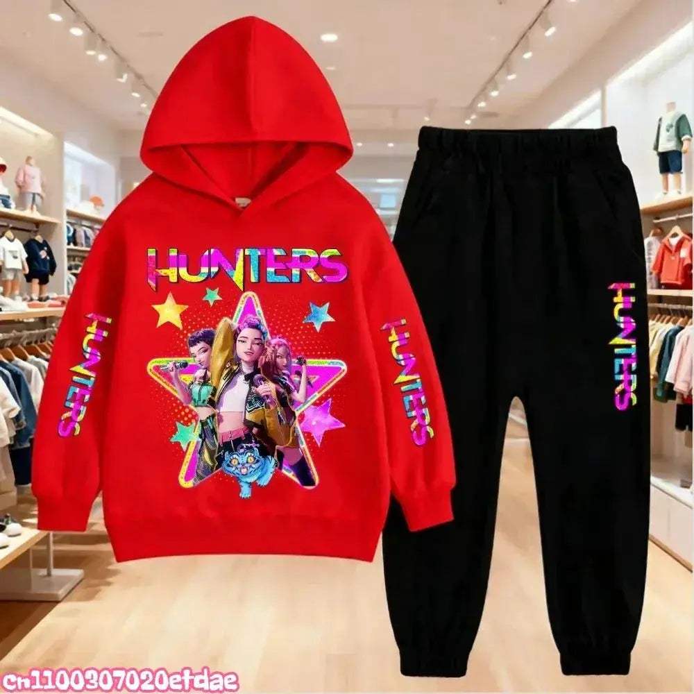 Disney Kids 2 Piece Pullover Hoodie And Pants Set Polyester Unisex 7 To 13Y - ToylandEU