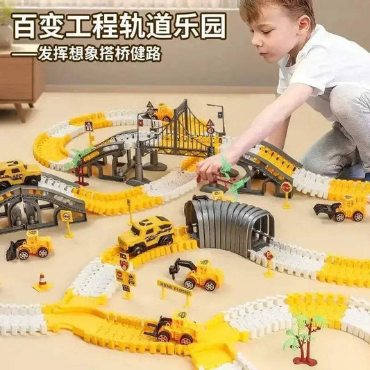 Disney Kids Diecast Car Track Set Puzzle Building Challenge - ToylandEU