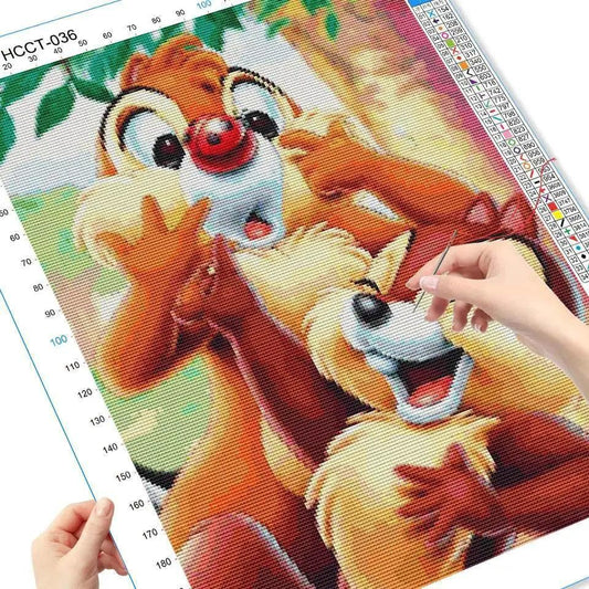 Disney Simba Cross Stitch Kit - Cartoon Art Needlework for Kids, Copper Embroidery Canvas Gift - ToylandEU™