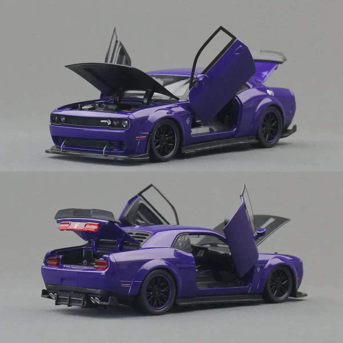Dodge Challenger SRT Hellcat Diecast Car With Sound Light - ToylandEU