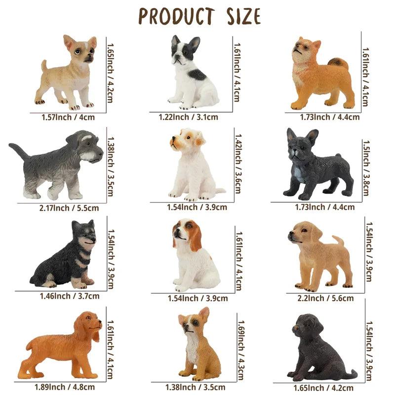 Dog Figures | Realistic PVC Mini Figures | Toylandeu™