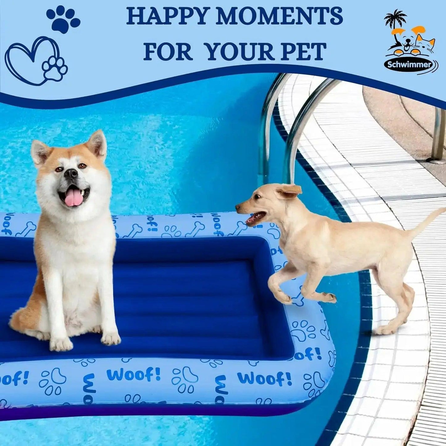 Dog Pool Float Durable For Large Dogs Up To 220 Pounds - ToylandEU™