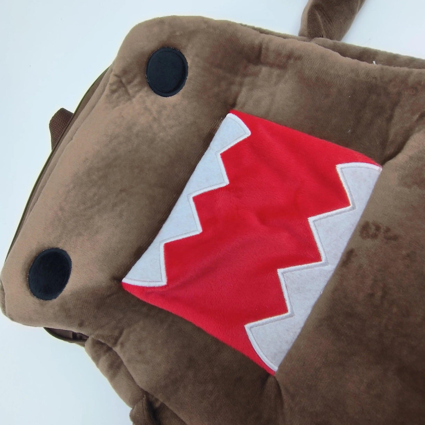 Domo Kun Plush Backpack Unisex Cute Brown Stuffed Bag