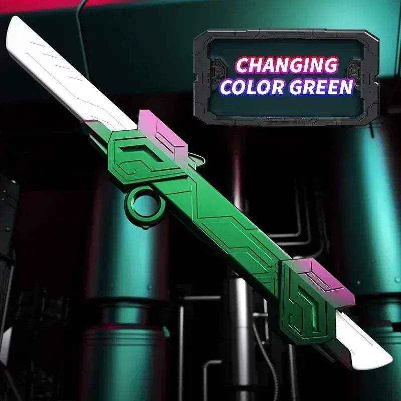 Double-Headed Retractable RGB Lightsaber With Sound Effects USB Charging - ToylandEU