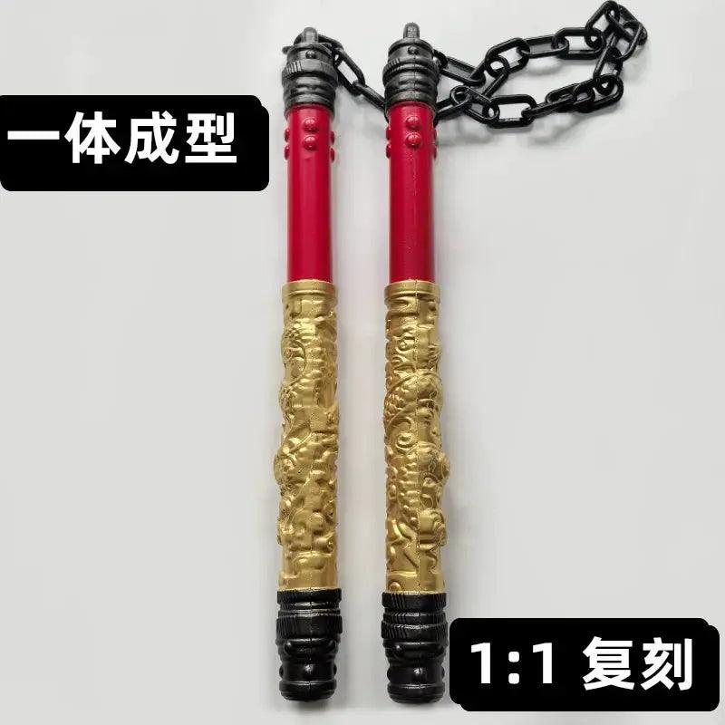 Double Nunchaku Cosplay Rubber Weapon Safe Play Prop - ToylandEU™