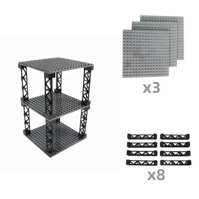 Double Side Baseplates Durable 3pcs BuildingBlocks Toys - ToylandEU