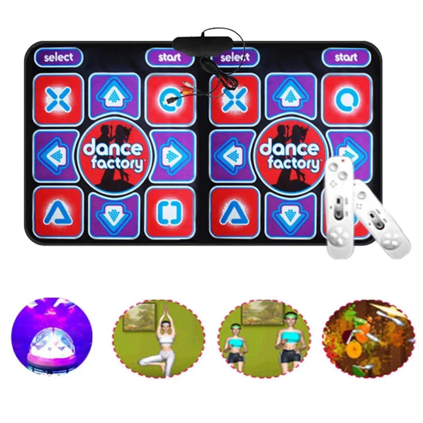 Double User Wired Dance Mat For Family Gaming And Fun - ToylandEU