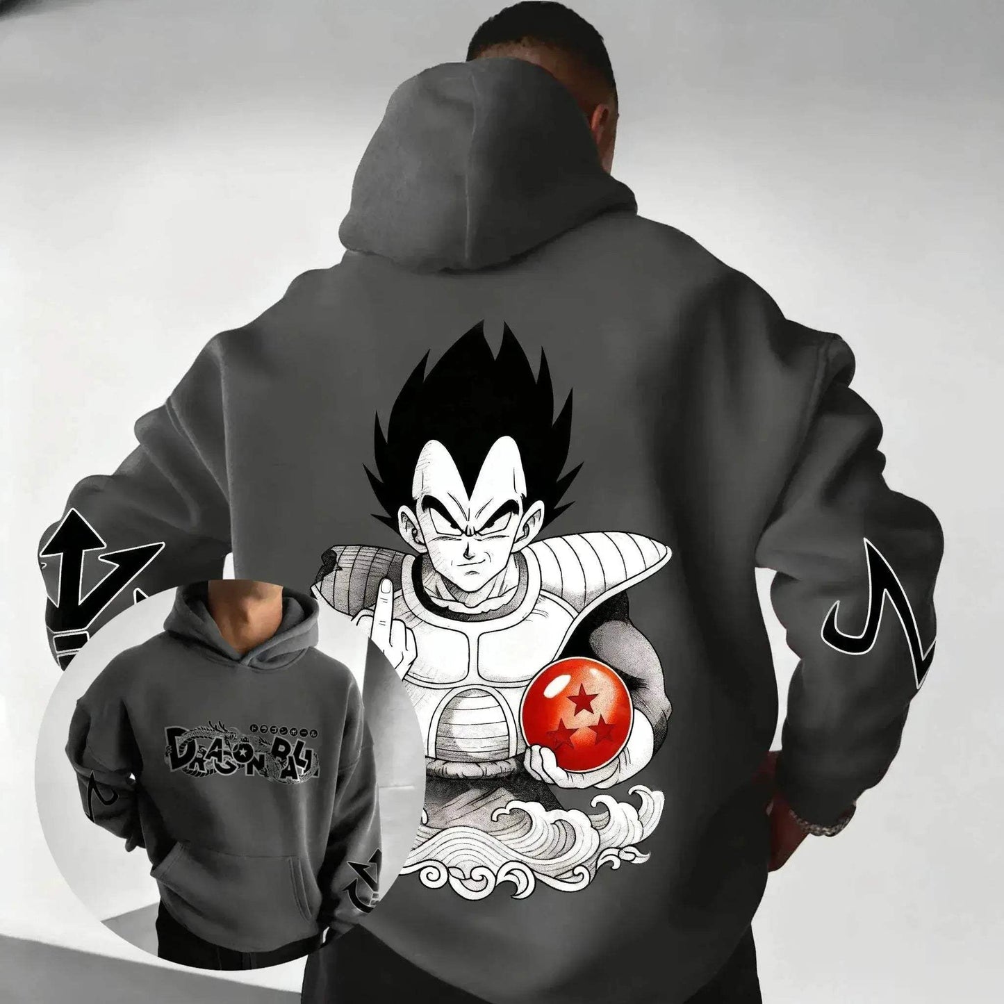Dragon Ball Anime Hoodie Unisex Oversized Streetwear Pullover - ToylandEU