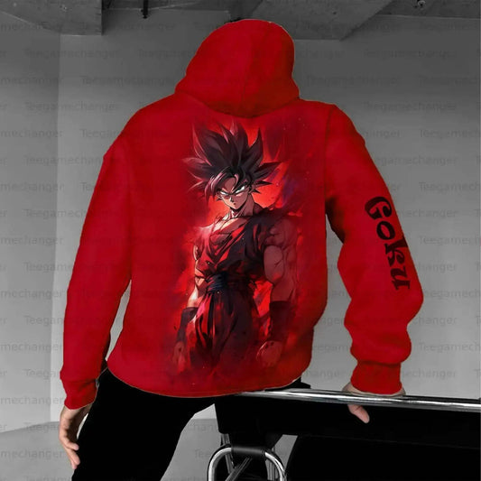 Dragon Ball Goku Red Hoodie And Jogger Set For Cosplay - ToylandEU