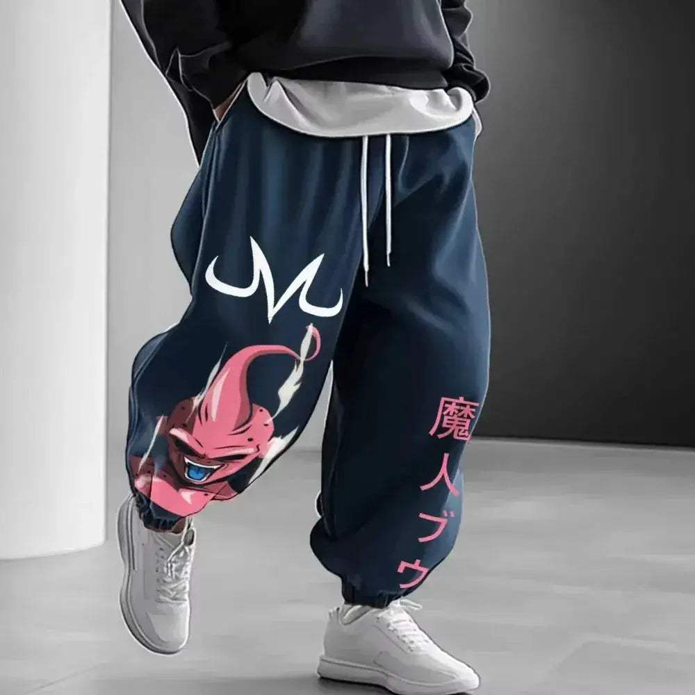 Dragon Ball Majin Buu Jogger Pants Cotton Anime Sportswear - ToylandEU