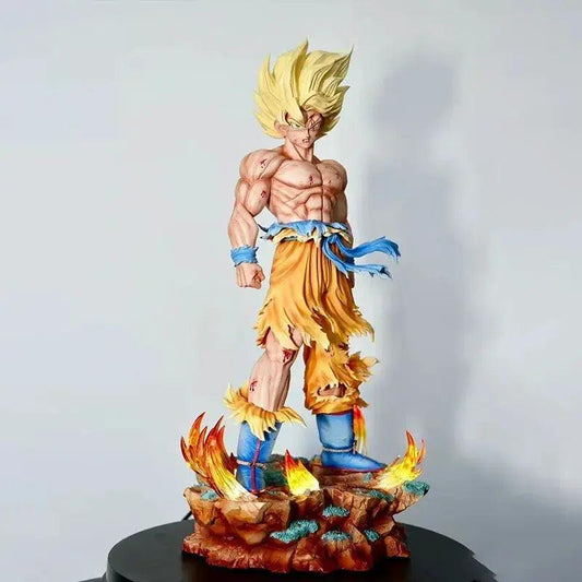 Dragon Ball Z Goku Figure Replaceable Heads LED Base - ToylandEU™