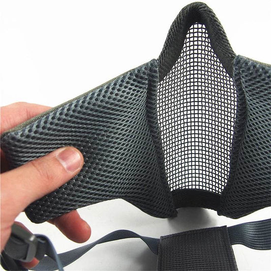 Durable Airsoft Mask Foldable Metal Mesh For CS Wargames - ToylandEU