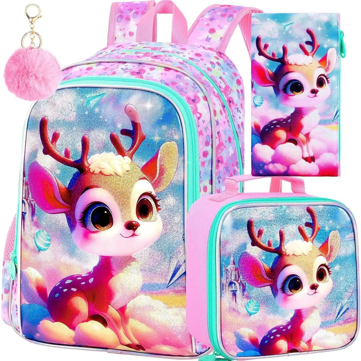 Durable Backpack 3-In-1 UV Print LunchBox Toyland EU - ToylandEU™