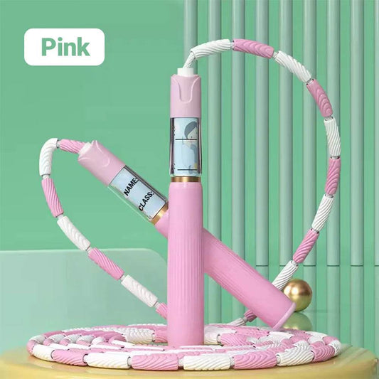 Durable Bamboo Jump Rope with Adjustable Beads for Children's Fitness Training - ToylandEU