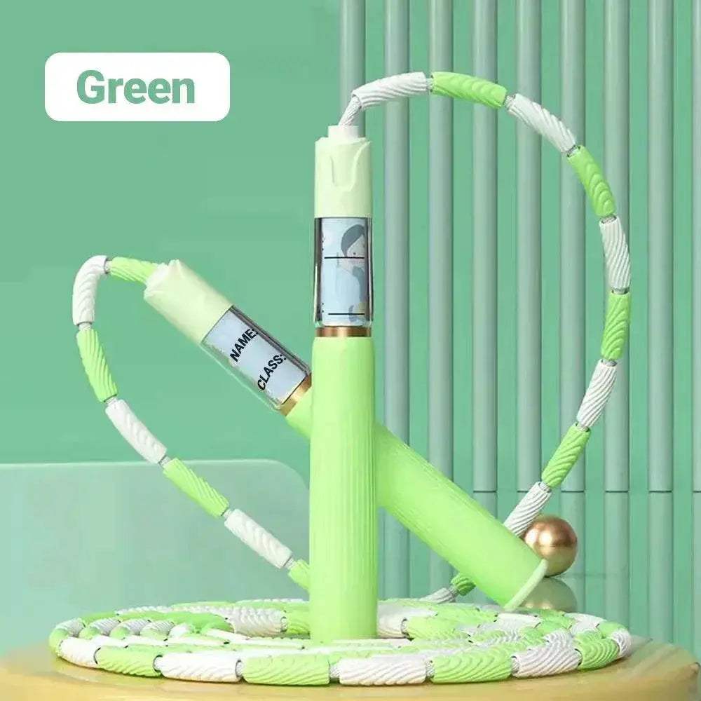 Durable Bamboo Jump Rope with Adjustable Beads for Children's Fitness Training - ToylandEU