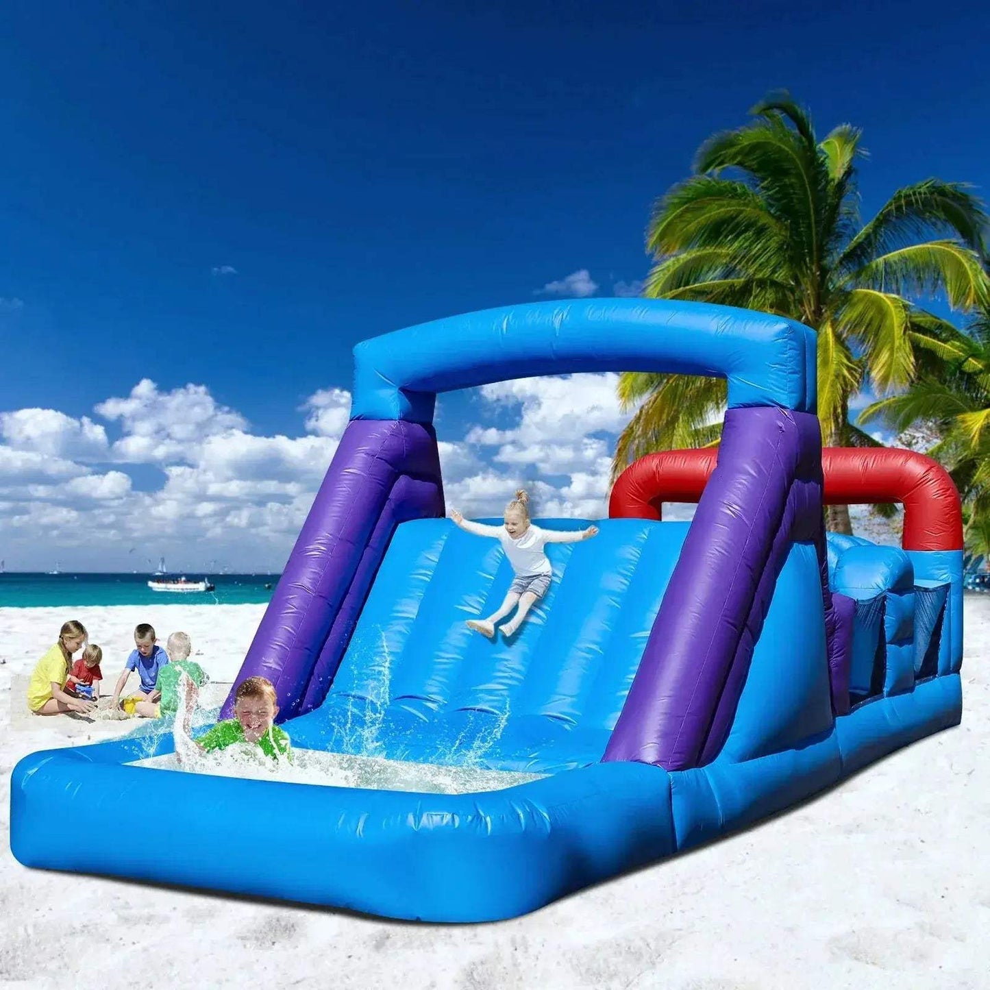 Durable Commercial PVC Inflatable Obstacle Course Bounce House - ToylandEU