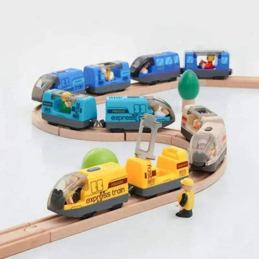 Durable Diecast Locomotive Train Set For Wooden Tracks - ToylandEU