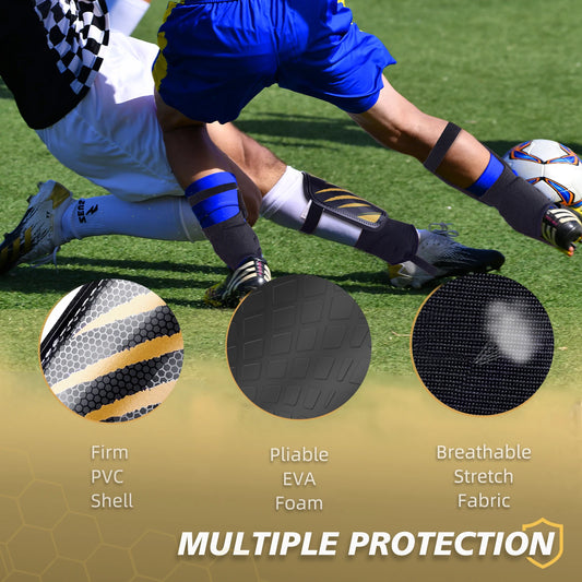Durable Football Shin Guards For Kids With Double Straps - ToylandEU