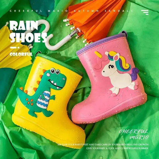 Durable Kids Rain Boots Dinosaur Waterproof For Kids - ToylandEU