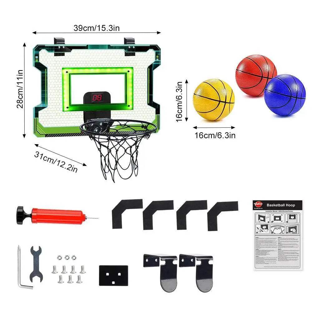 Durable Mini Basketball Hoop With Scoreboard Toyland EU - ToylandEU™