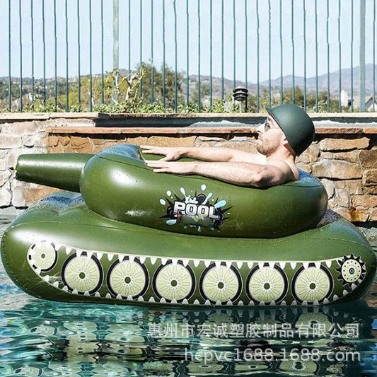 Durable PVC Inflatable Water Spray Tank with Built-In Water Cannon for Kids Outdoor Fun - ToylandEU