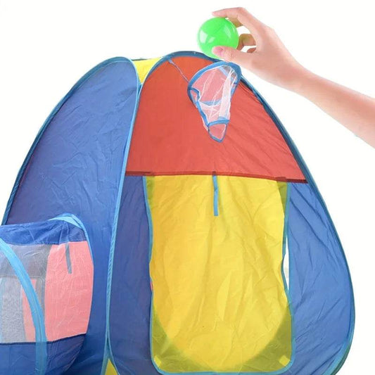 Durable Play Tent 3in1 With Tunnel Ball Pool For Toddlers - ToylandEU