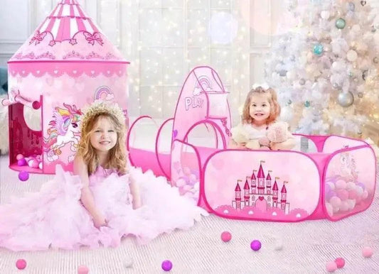 Durable Play Tent Foldable 3in1 Ball Pool Toyland EU - ToylandEU™