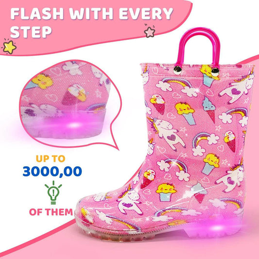 Durable Rain Boots Dinosaur Night Light For Kids Outdoor Use - ToylandEU