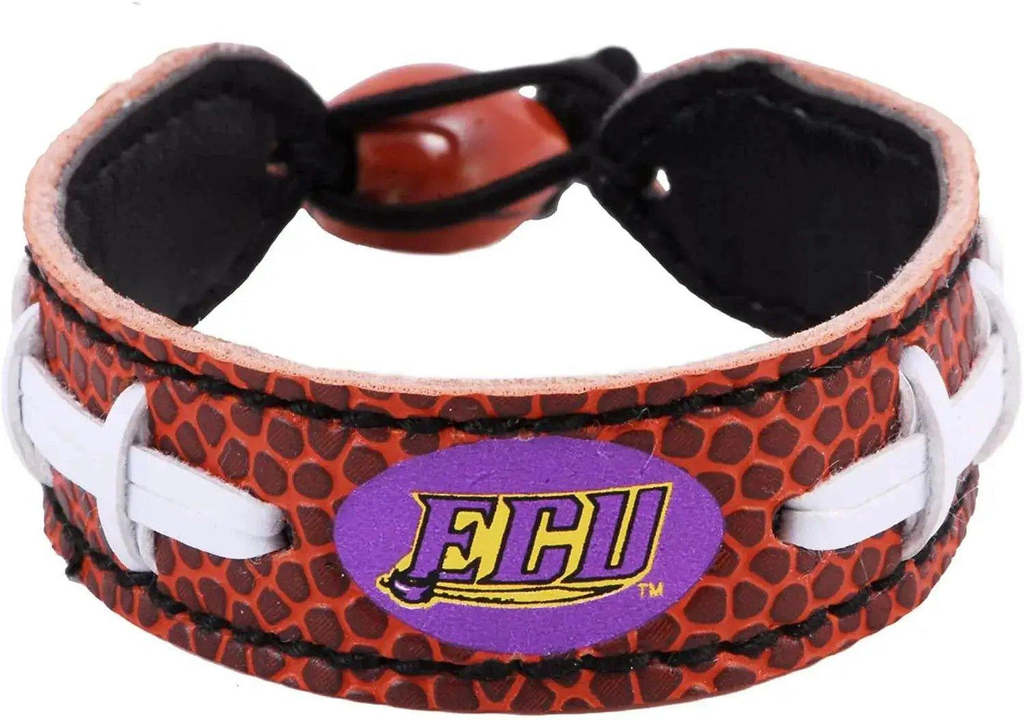 East Carolina Pirates Leather Bracelet With Ceramic Bead - ToylandEU™