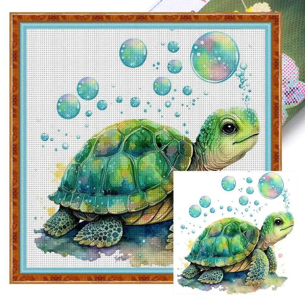 Eco-Friendly Animal Pattern 18CT Cross Stitch Kit with Full Embroidery Thread - ToylandEU™