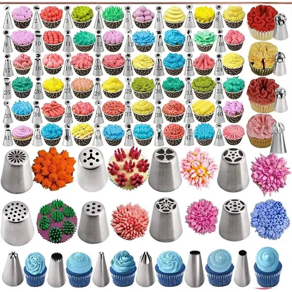 Eco Friendly Cake Decorating Set With 66 Piping Tips - ToylandEU