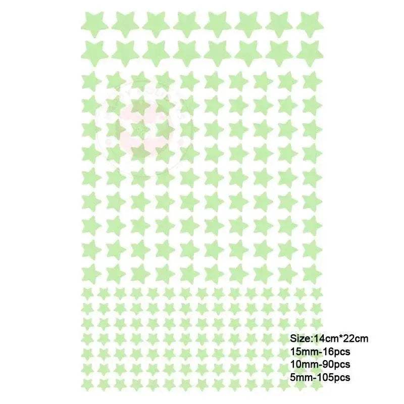 Eco Wall Stickers Luminous Stars Moon Toyland EU - ToylandEU™