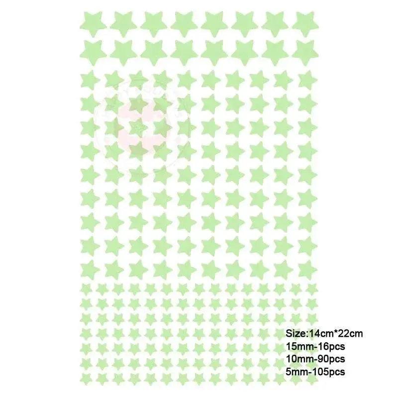 Eco Wall Stickers Luminous Stars Moon Toyland EU - ToylandEU™